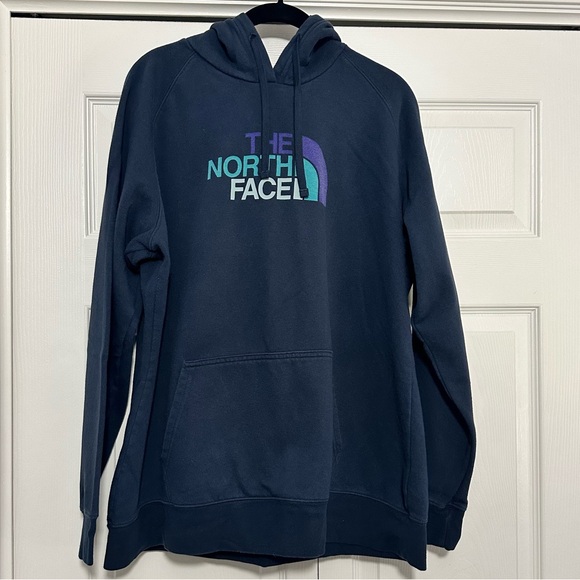 The North Face Tops - The North Face Logo Dome Hoodie Sweatshirt in Navy Size XXL VGUC